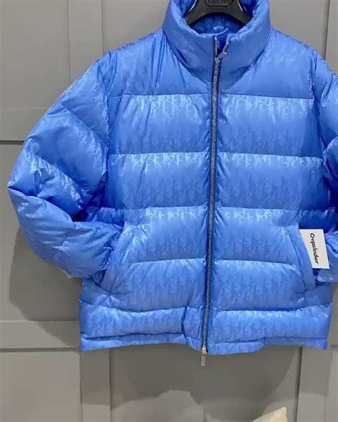 baby blue dior puffer jacket